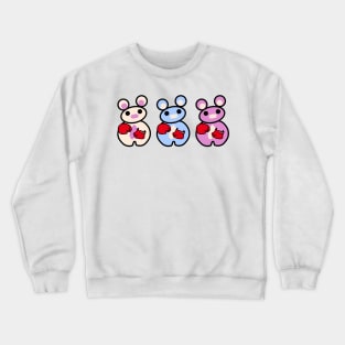 Three Chibis (Pow Pow Pow) Crewneck Sweatshirt